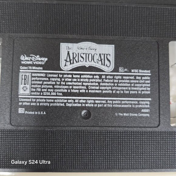 Walt Disney Classics VHS Clamshell Lot Pinocchio Aristocats & Return Of Jafar - Picture 13 of 16